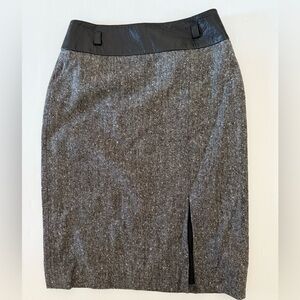 Louis Feraud Womens Skirt Size 34‎  Lined Viscose Blend Gray